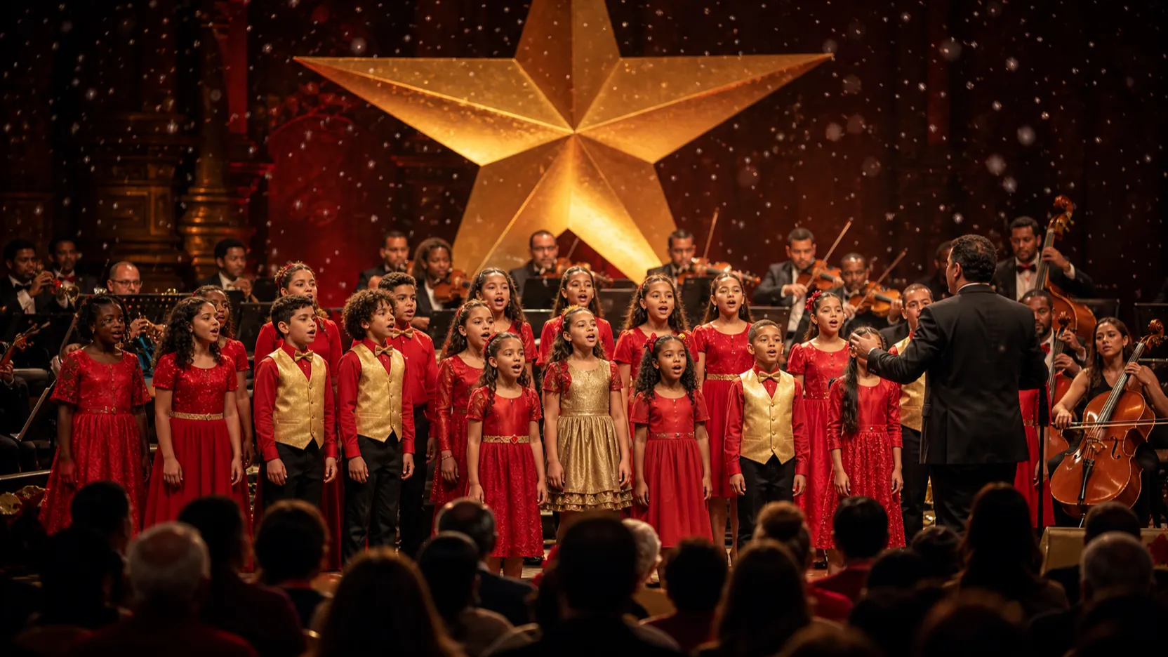 Foto del ambiente de Navidad en Familia